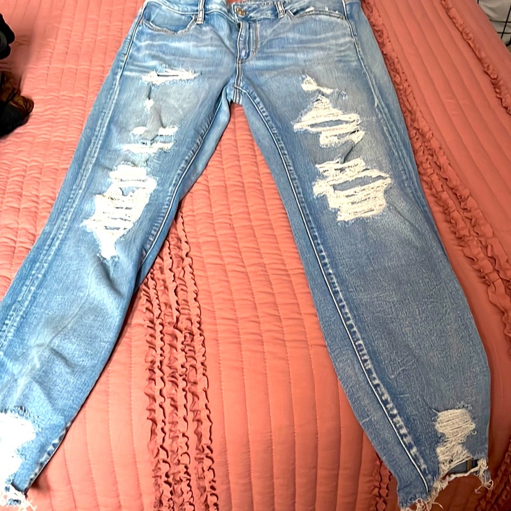 Light blue jeans super stretch and soft